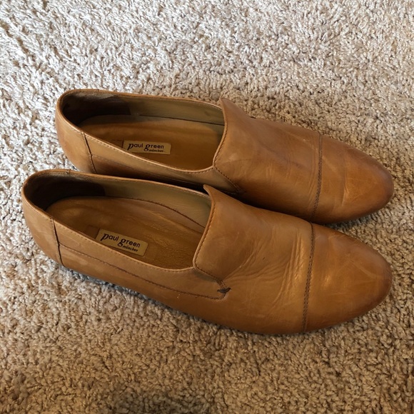 Paul Green Shoes - Paul Green tan leather flats